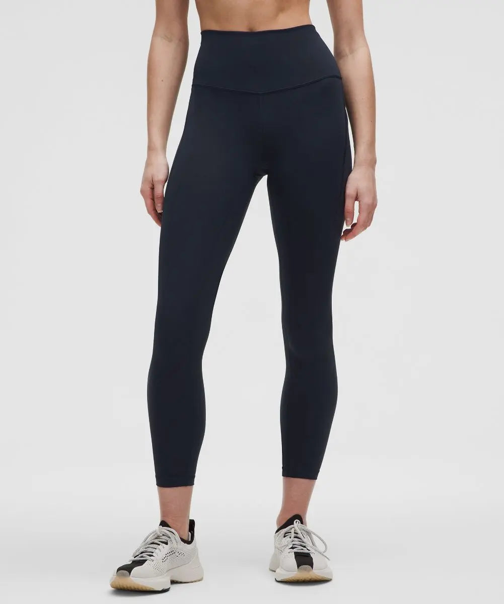 True Navy Women's Wunder Train High-Rise Tight with Pockets Lululemon