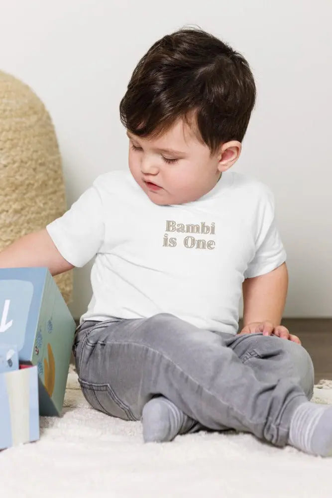 Turns One 1st Birthday T-Shirt Personalised Name Cozy Crew Club