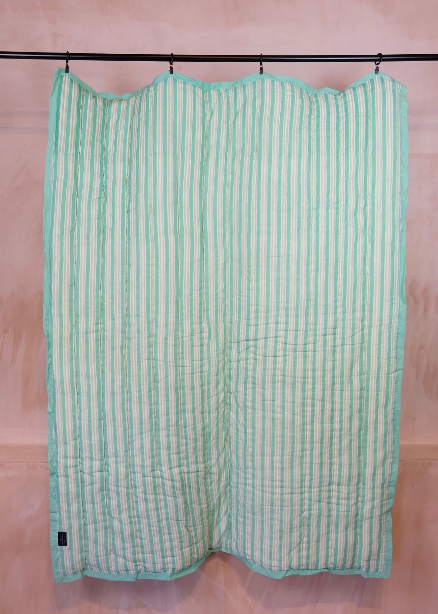 Turquoise Elephant Toddler / Single Quilt Kapara London