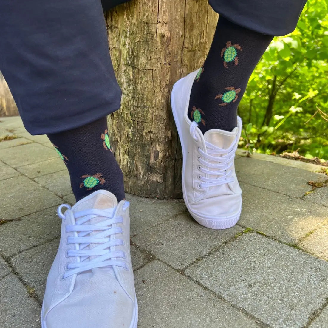 Turtle Bamboo Socks Swole Panda