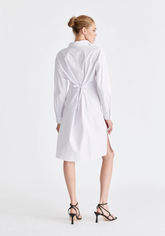 Twist Detail Shirt Dress Paisie
