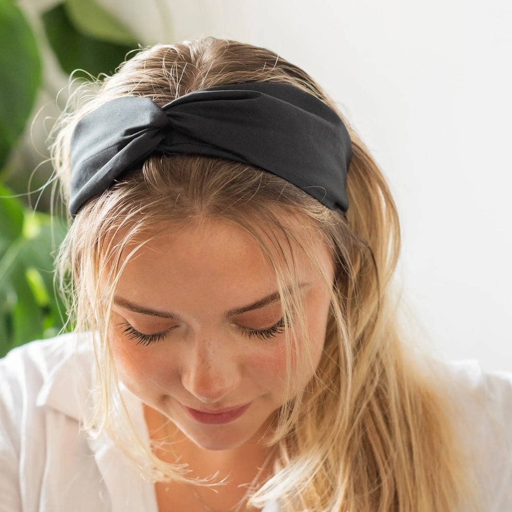 Twist Headband - Liberty Black F Print Holme & Moss