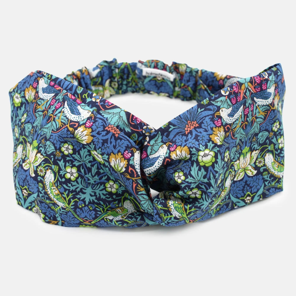 Twist Headband - Liberty Strawberry Thief J Print Holme & Moss