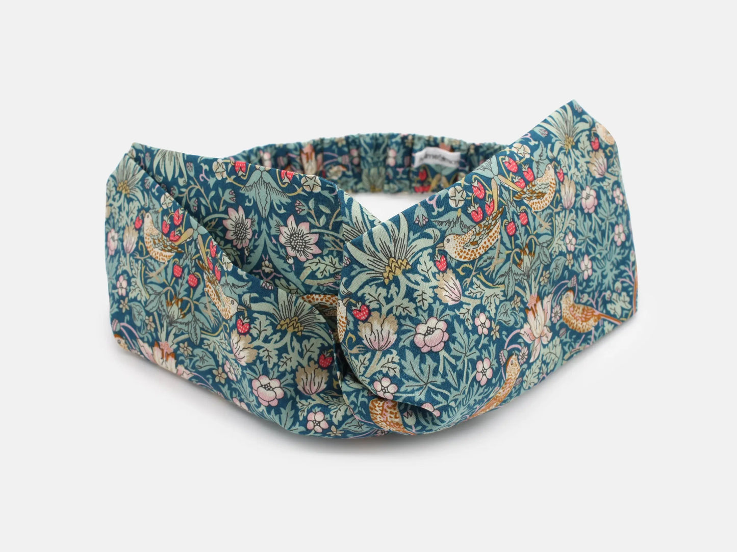 Twist Headband - Liberty Strawberry Thief P Print Holme & Moss