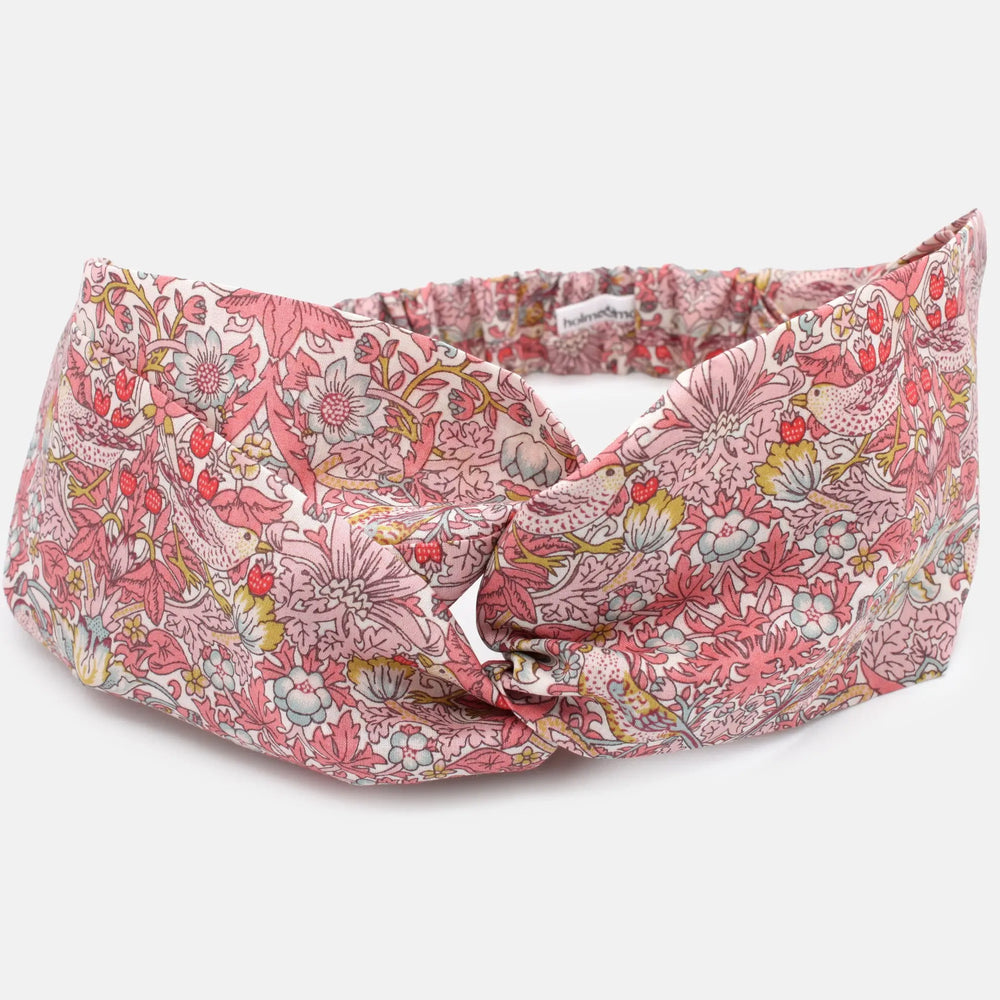 Twist Headband - Liberty Strawberry Thief Spring C Print Holme & Moss