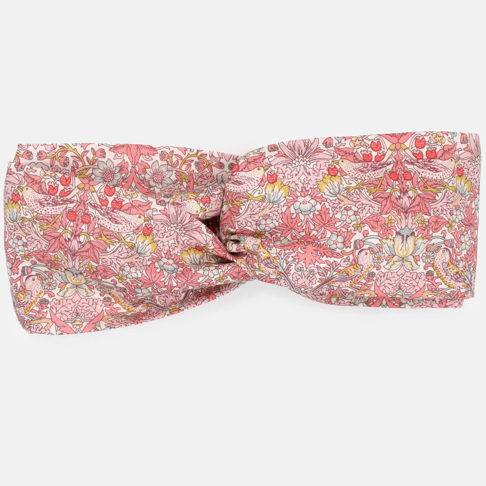 Twist Headband - Liberty Strawberry Thief Spring C Print Holme & Moss