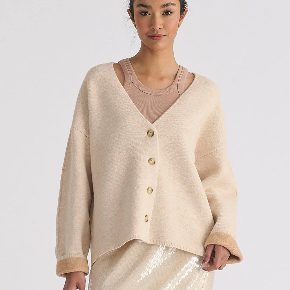 Two-Tone Cardigan Paisie