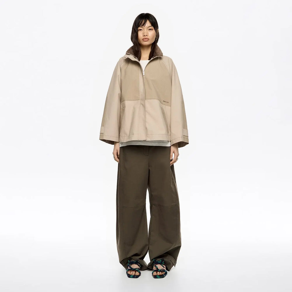 Two-tone stone A-line trench Bimba y Lola UK