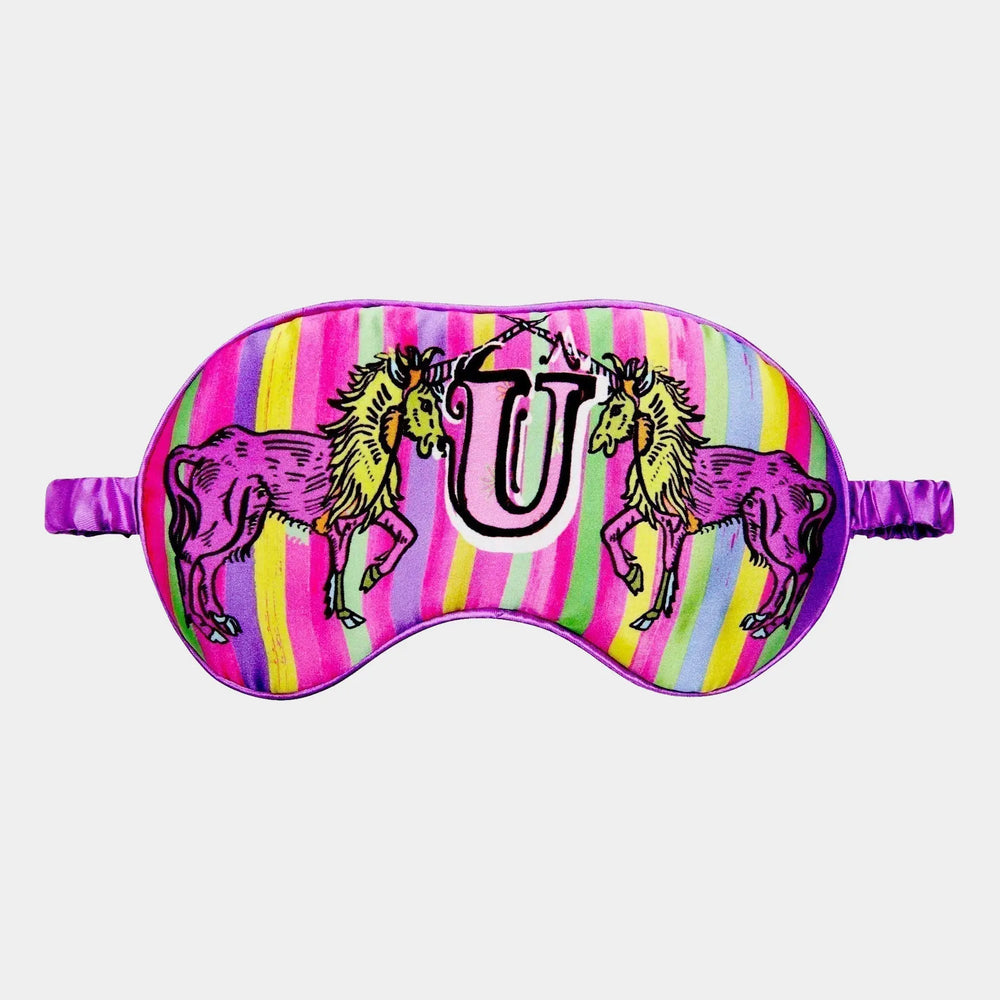 U for Unicorn Silk Eye Mask Jessica Russell Flint