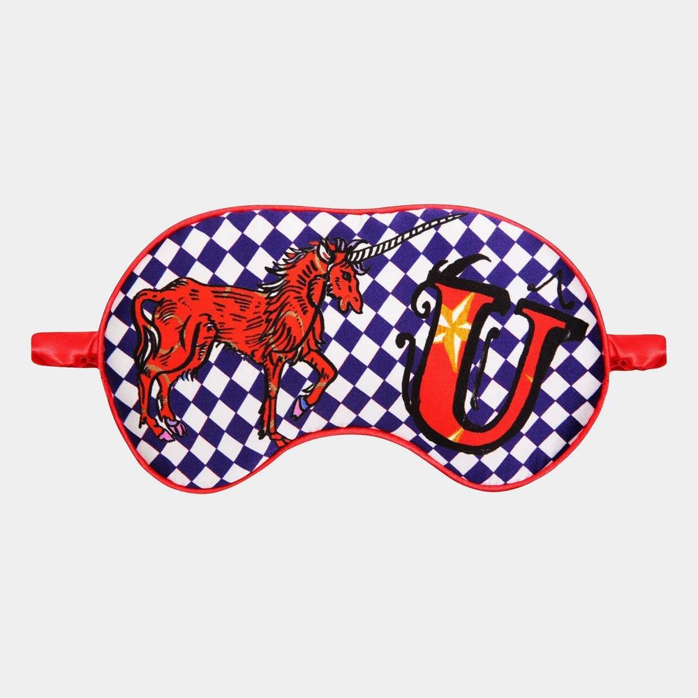 U for Unicorn Silk Eye Mask Jessica Russell Flint