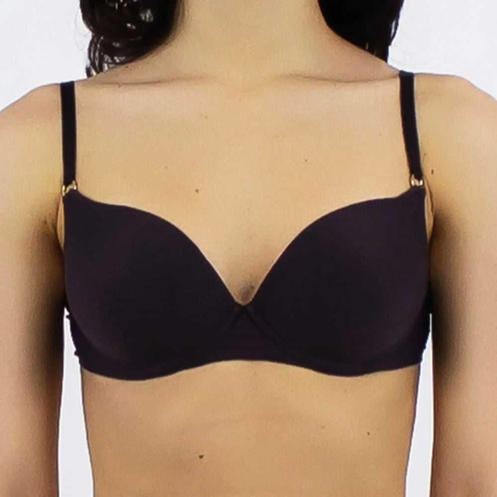 ULTRA Push-Up T-Shirt Bra Black NOKAYA
