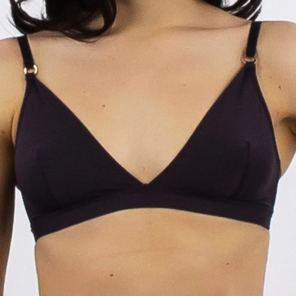 ULTRA Soft Triangle Bralette Black NOKAYA