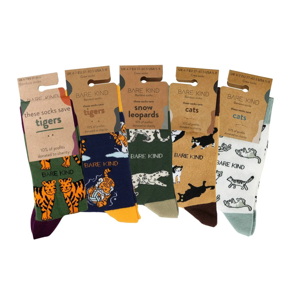 Ultimate Cat Bamboo Sock Set Bare Kind