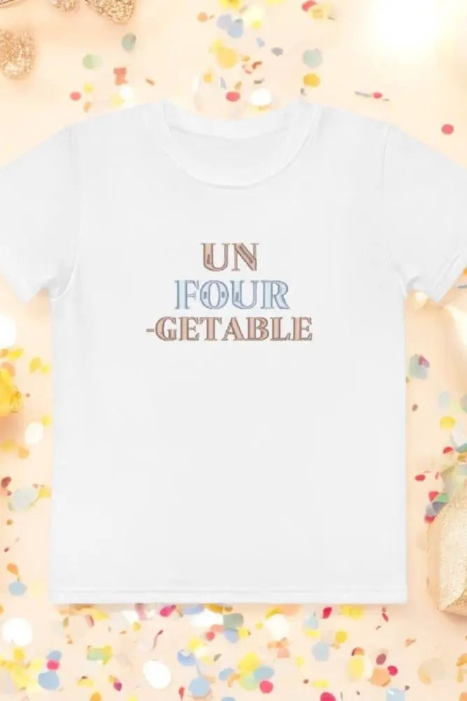 Un FOUR-Getable 4th Birthday T-Shirt Personalised Cozy Crew Club