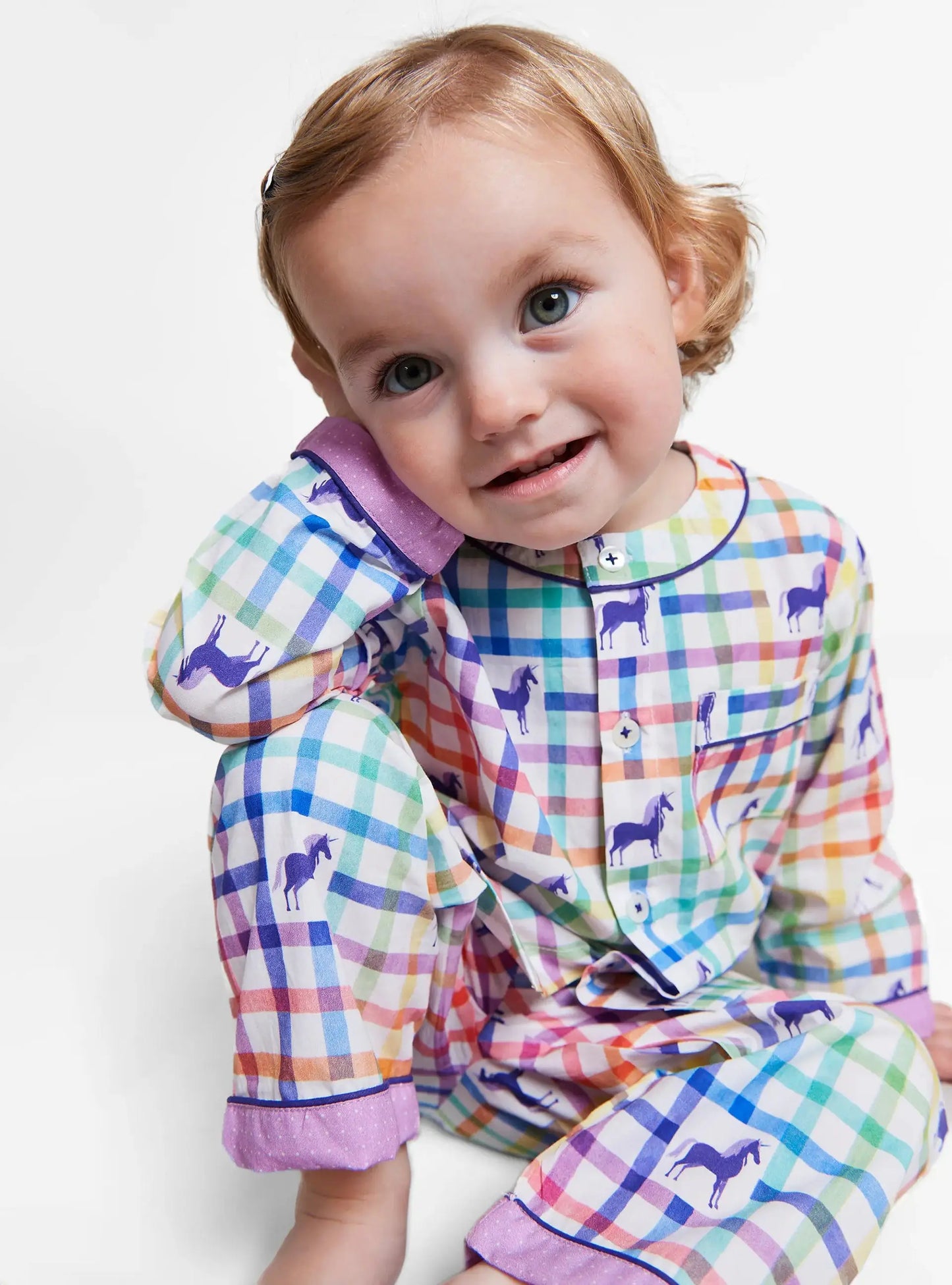 Unicorn Mosaic Baby Pyjama Trouser Set Kutti Lulu