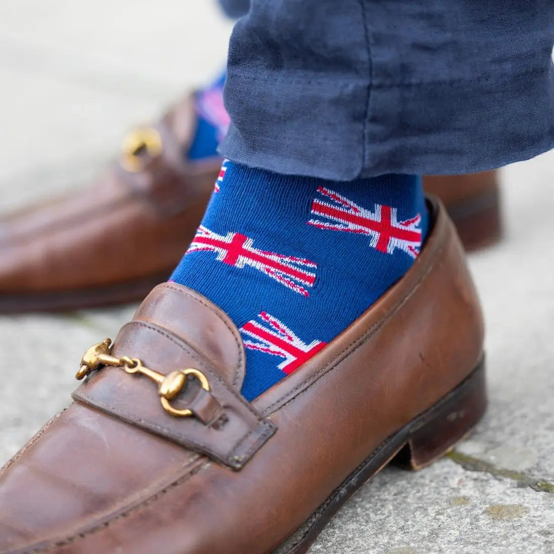 Union Jack Bamboo Socks Swole Panda