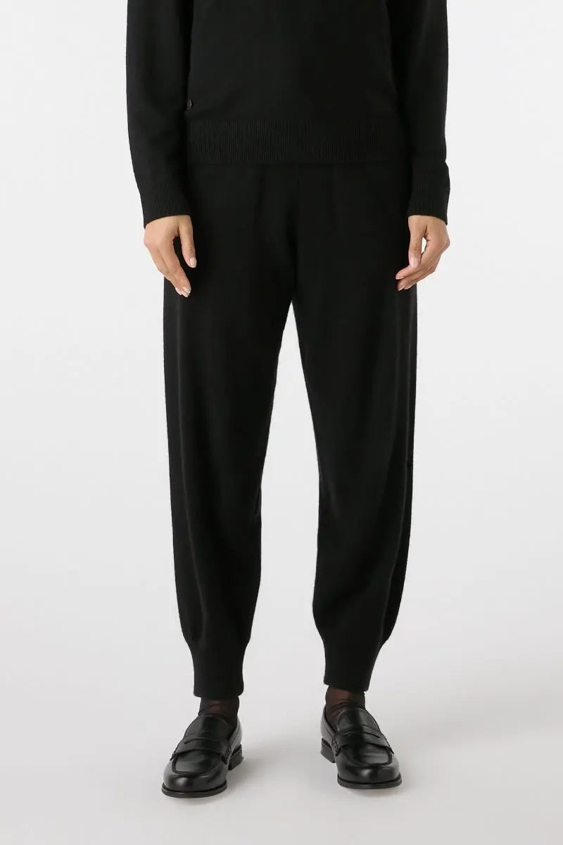 Unisex Cashmere Jogger - Black Bamford
