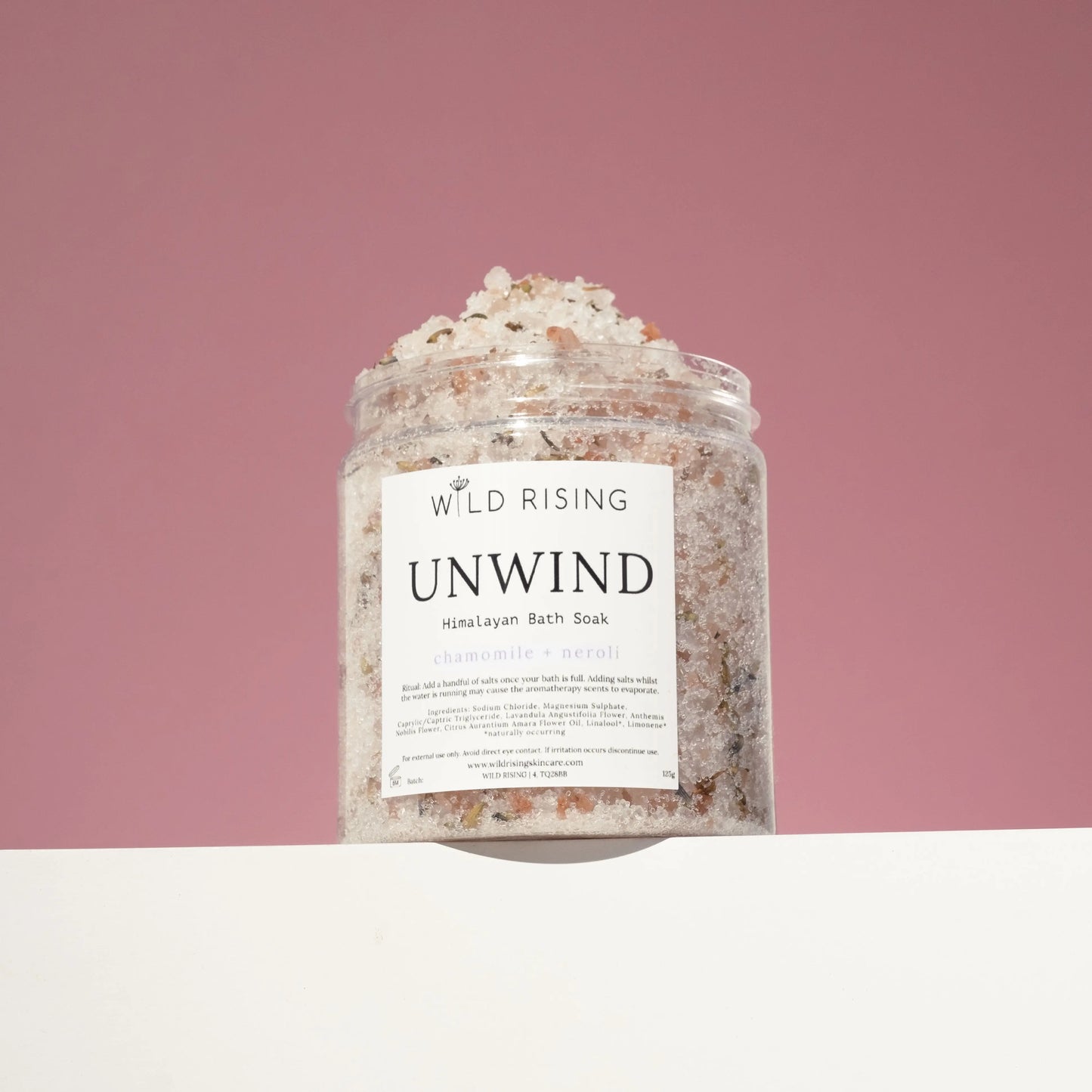 Unwind - Chamomile and Neroli Bath Salts Wild Rising Skincare