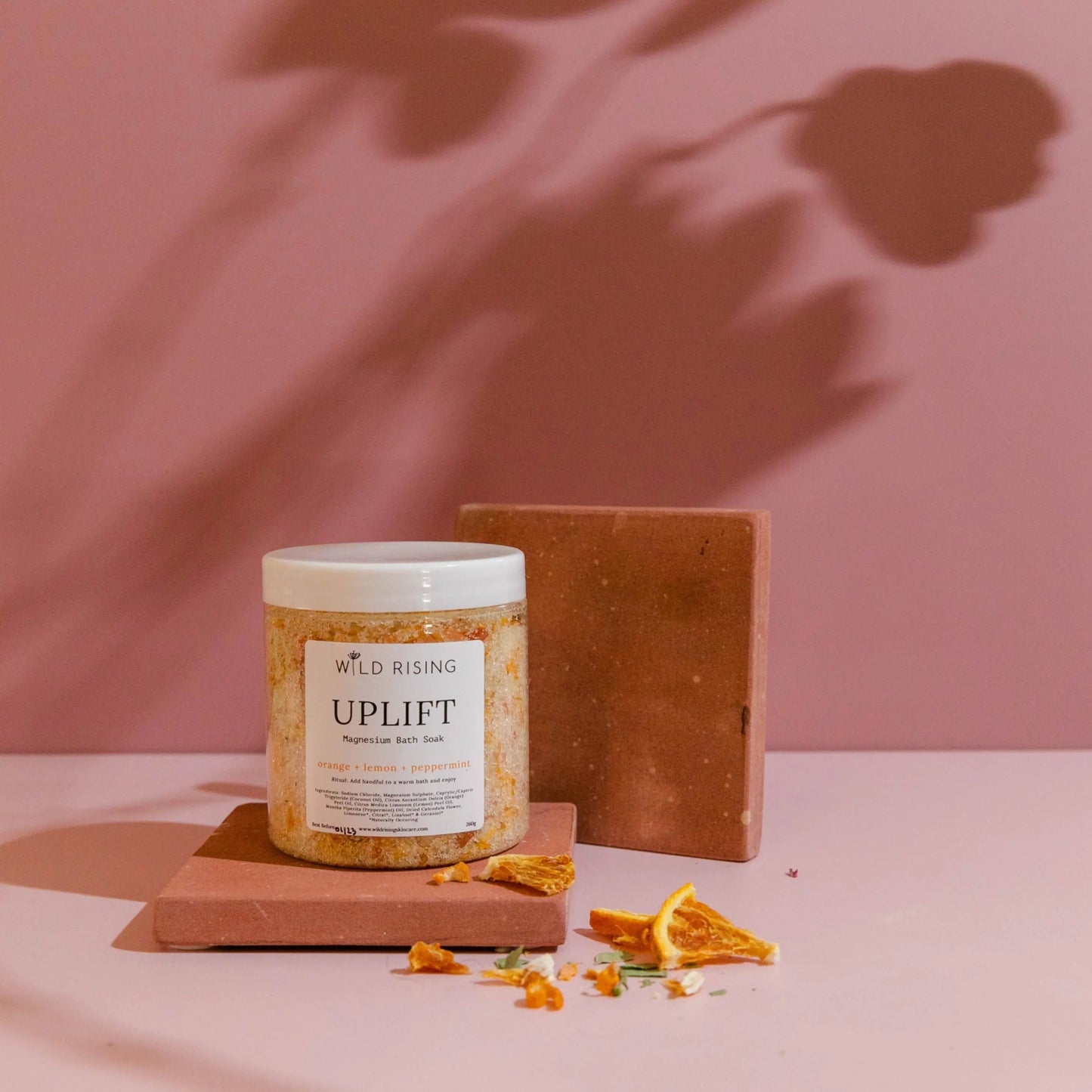 Uplift - Orange, Lemon and Peppermint Bath Salts Wild Rising Skincare