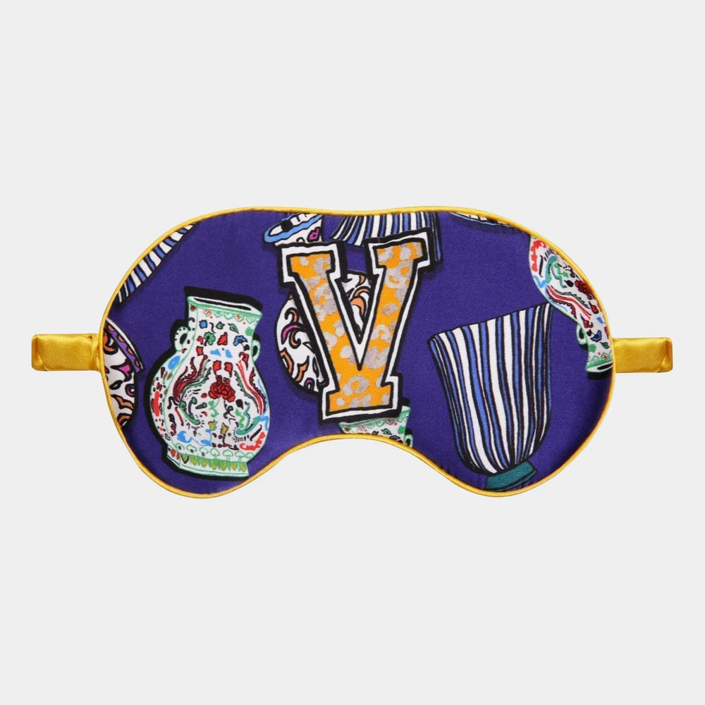 V for Vase Silk Eye Mask Jessica Russell Flint