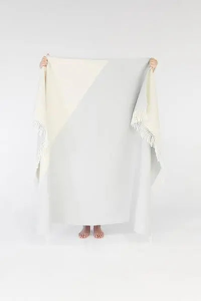 VALLEY Soft Blue Blanket Forestry Wool