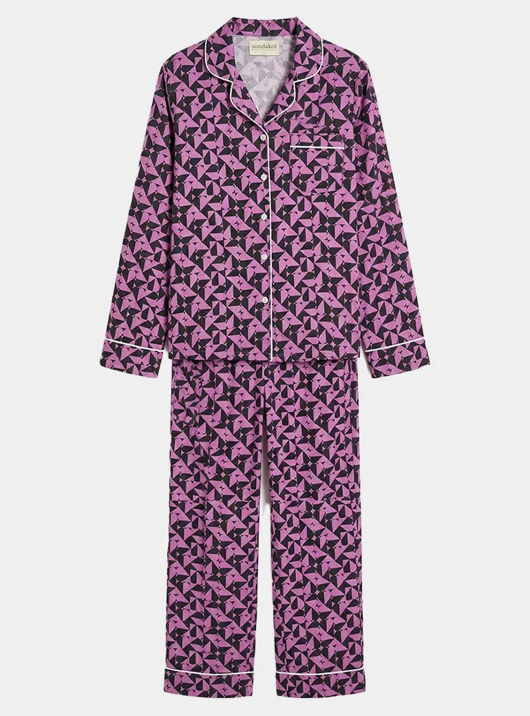 Valentine Wish Women's Satin Pyjama Trouser Set Nidra