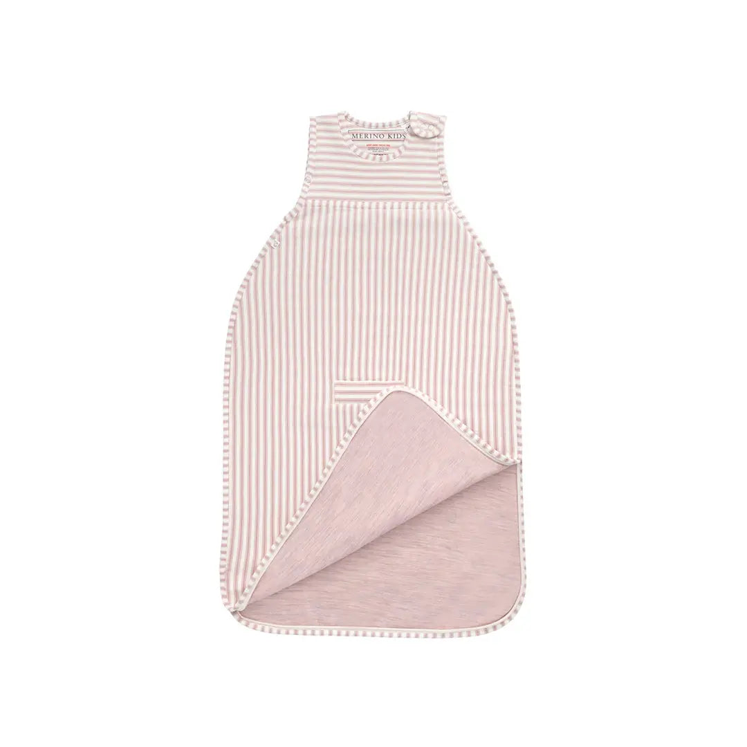 Variegated Stripe Mauve Go Go Sleeping Bag - Duvet Weight Merino Kids UK