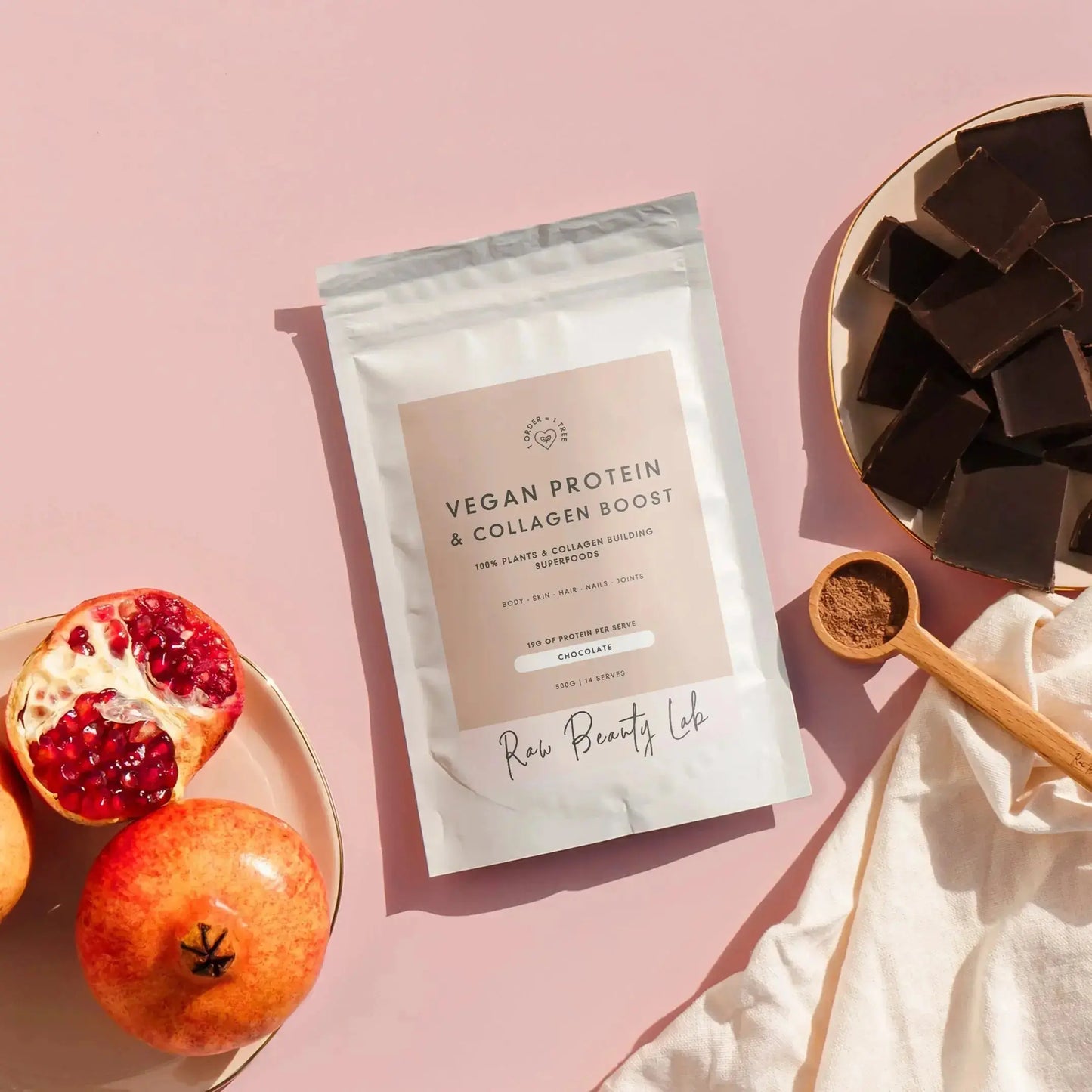 Vegan Protein & Collagen Builder Raw Beauty Lab