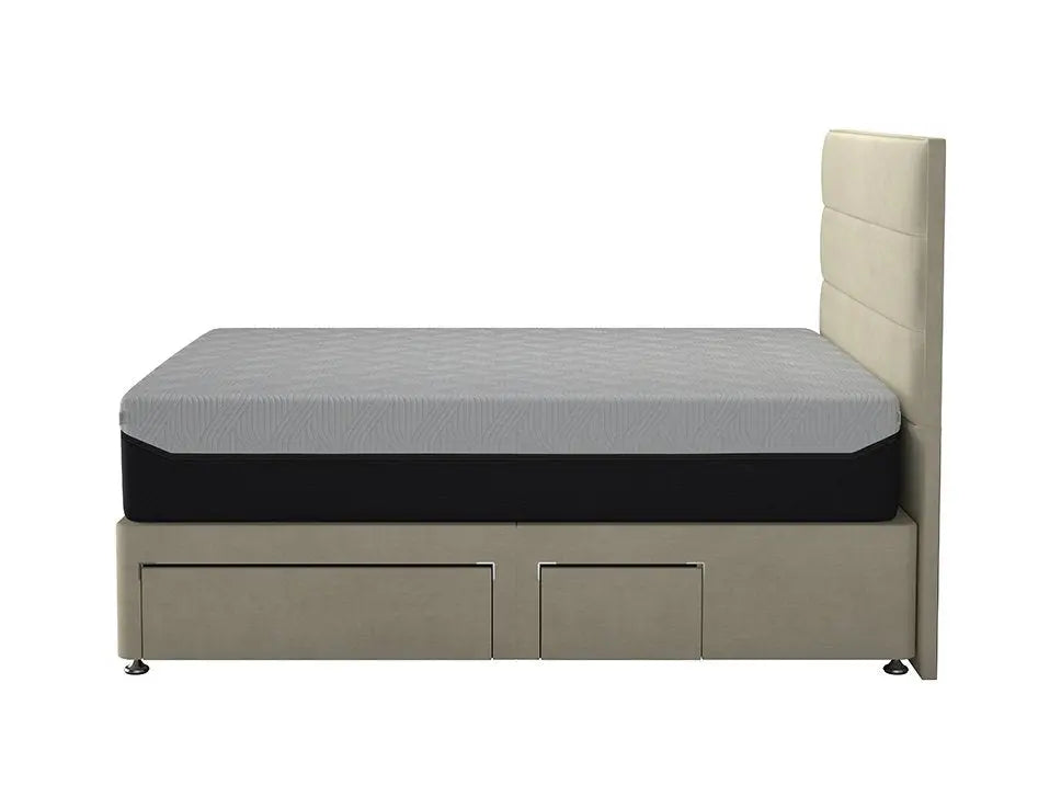 Venice Cream Tempur Buckingham Drawer Divan 2 Drawers Tempur