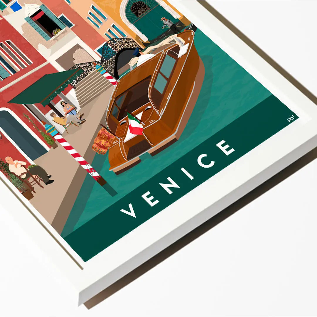 Venice, Italy Travel art by SAX Doodle