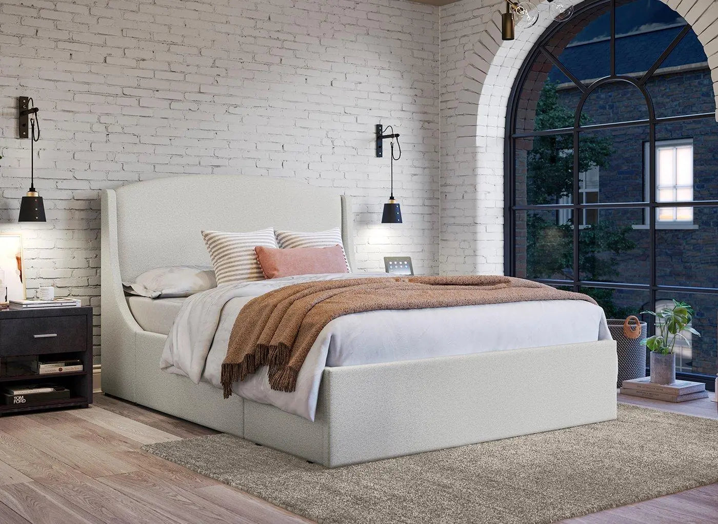 Vermont Upholstered Bed Frame - Silver Dreams