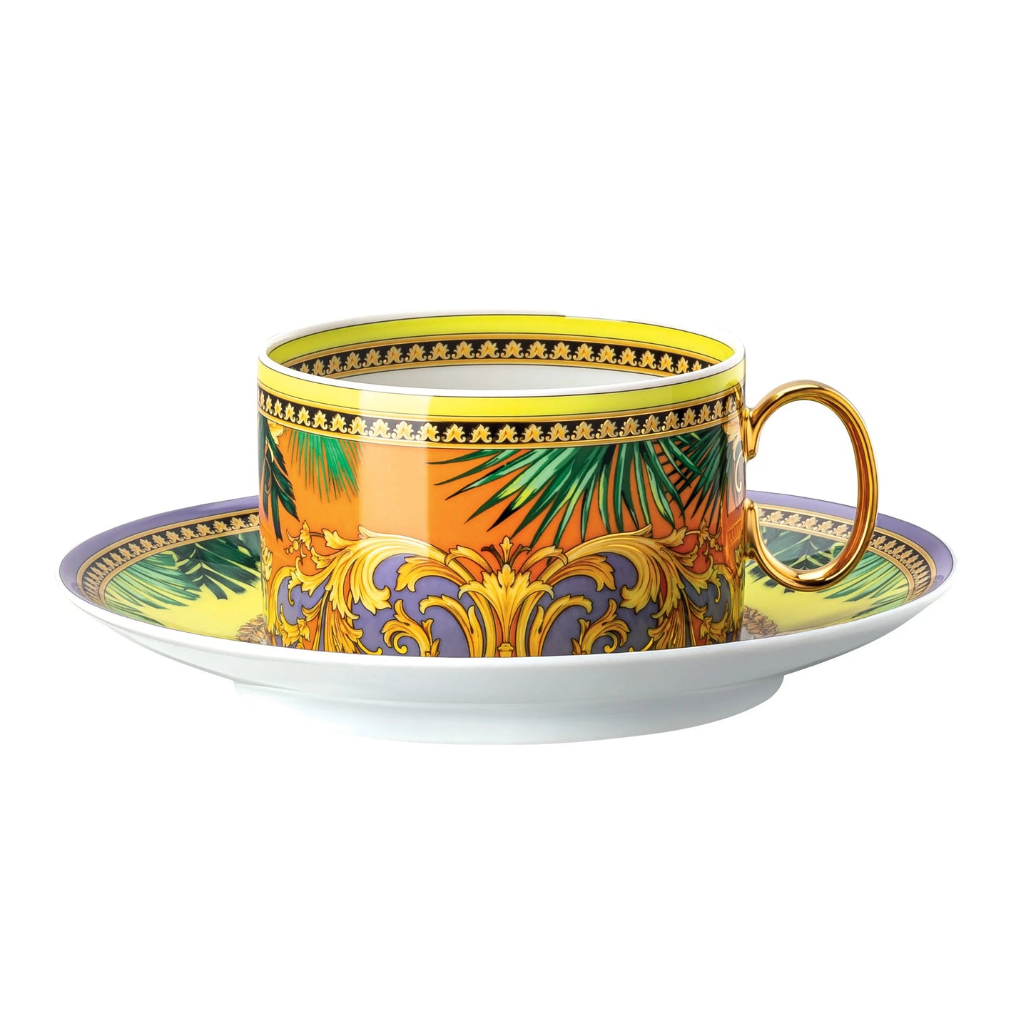 Versace Versace Jungle Animalier Cup With Saucer Multi Versace