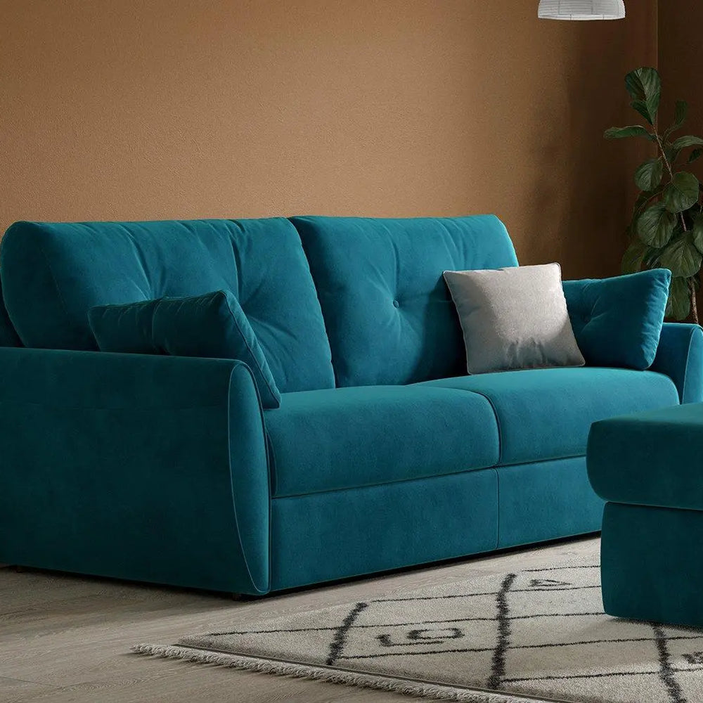 Vicenza 3-Seater Pull-Out Sofa Bed - Blue Dreams