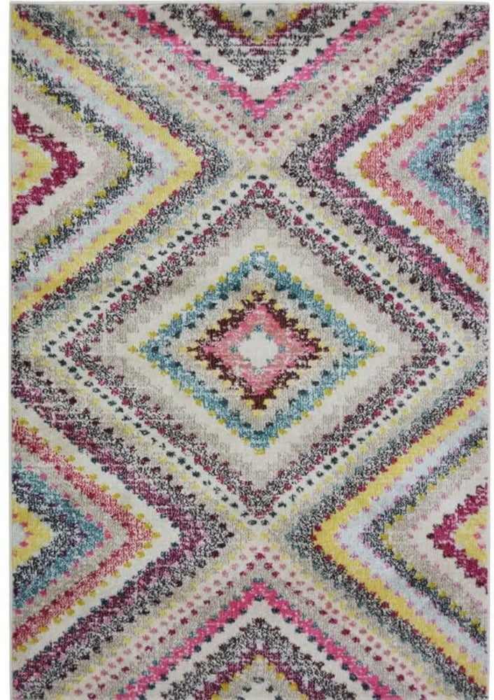 Villa Multicolour Diamond Rug The Rugs