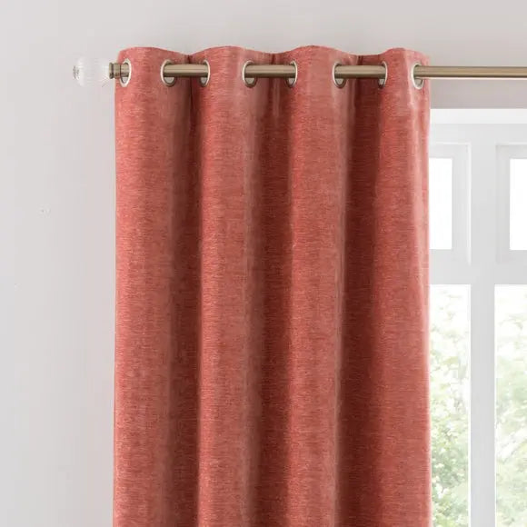Vintage Chenille Eyelet Curtains Dunelm