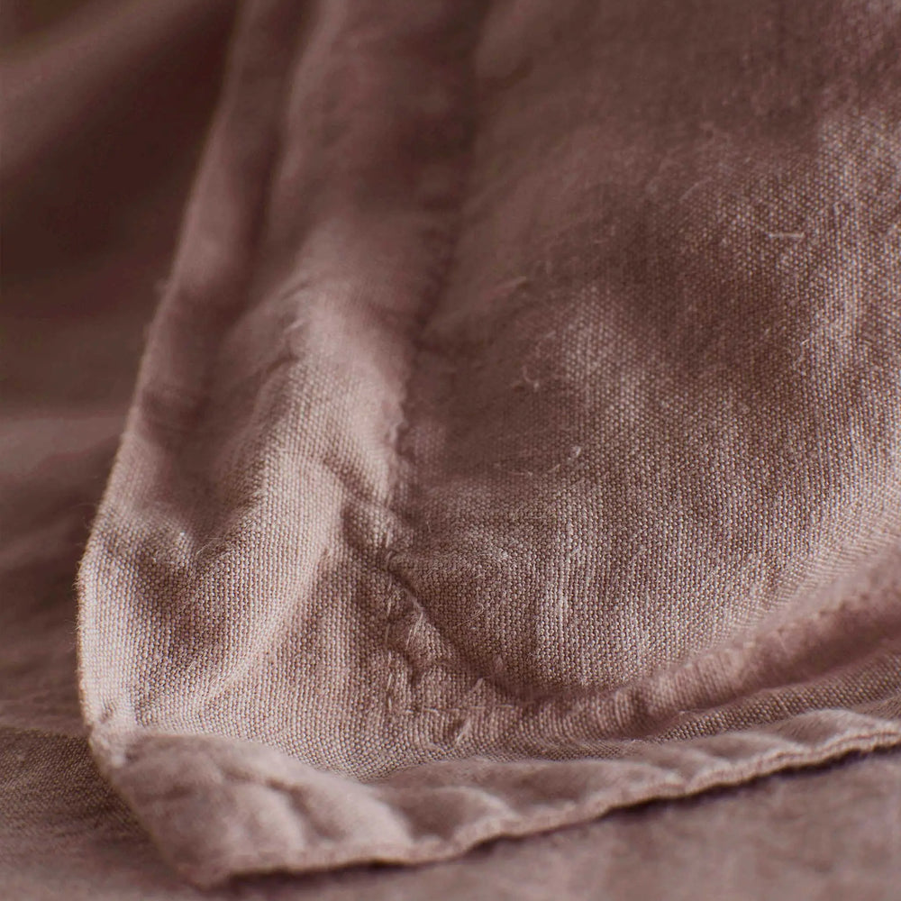 Vintage Rose 100% Linen Oxford Pillowcase The Secret Linen Store