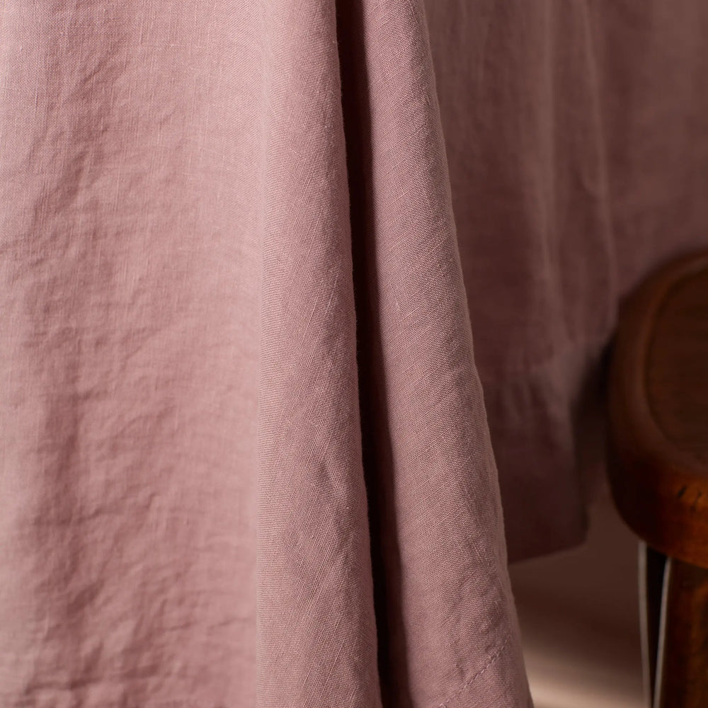 Vintage Rose 100% Linen Tablecloth The Secret Linen Store
