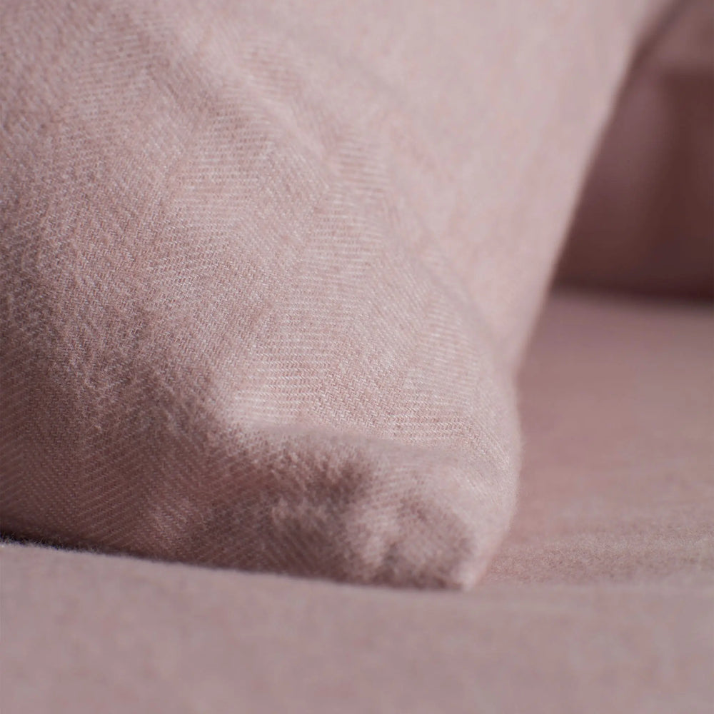 Vintage Rose Henry Brushed 100% Organic Cotton Pillowcase The Secret Linen Store