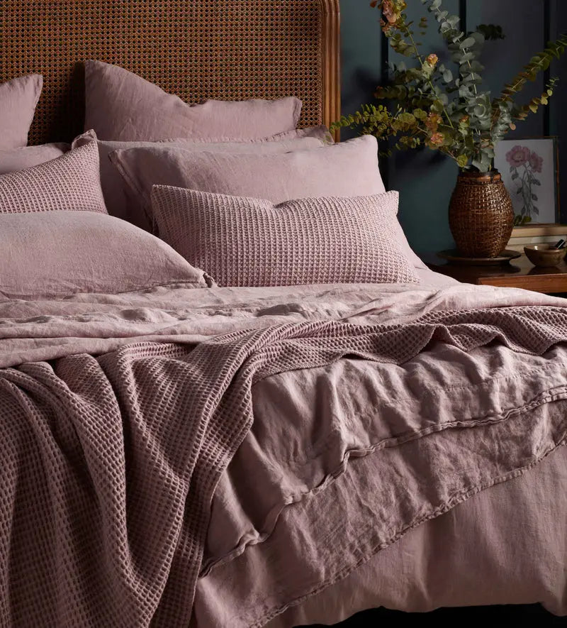 Vintage Rose Linen Duvet Cover The Secret Linen Store