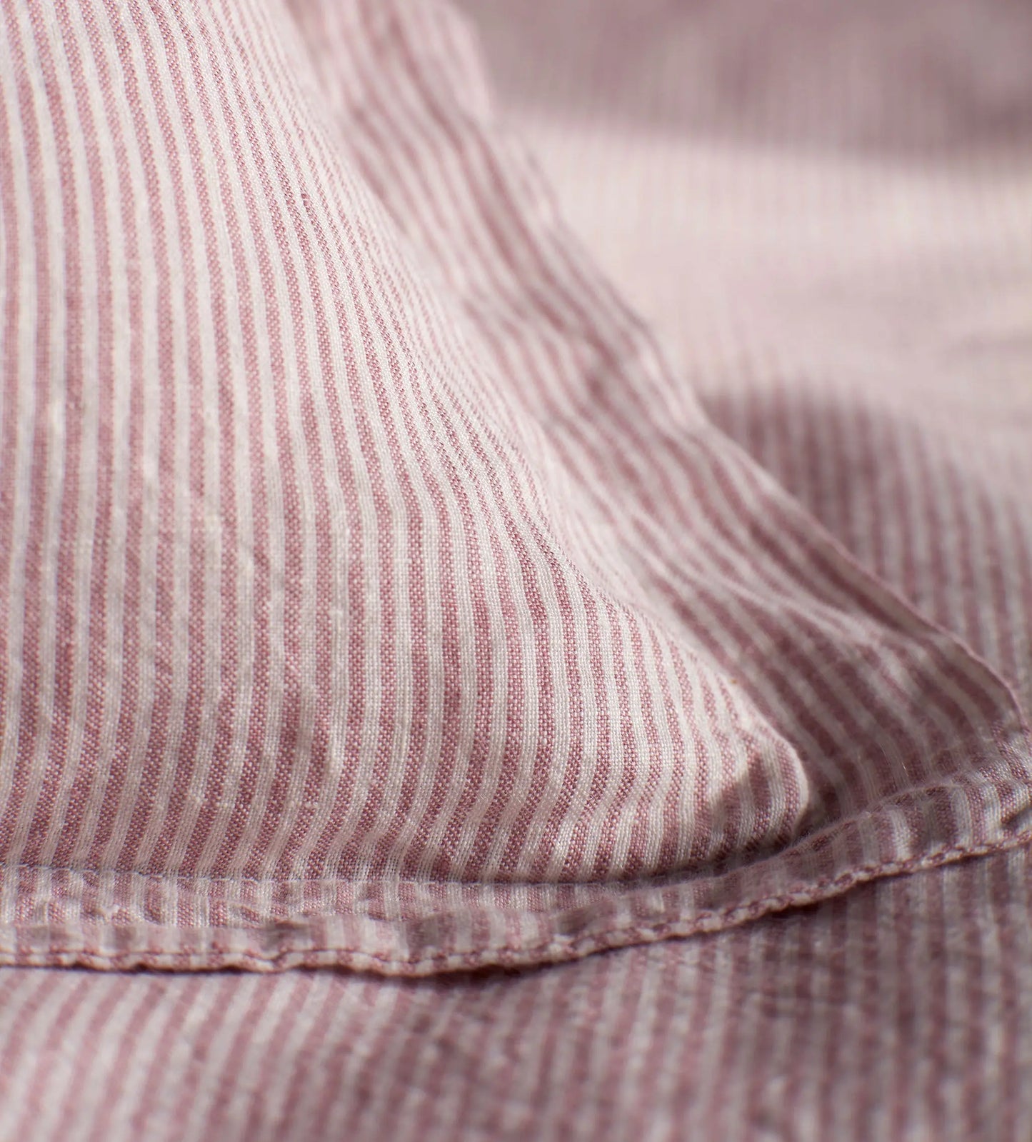 Vintage Rose Sid Stripe 100% Linen Oxford Pillowcase The Secret Linen Store