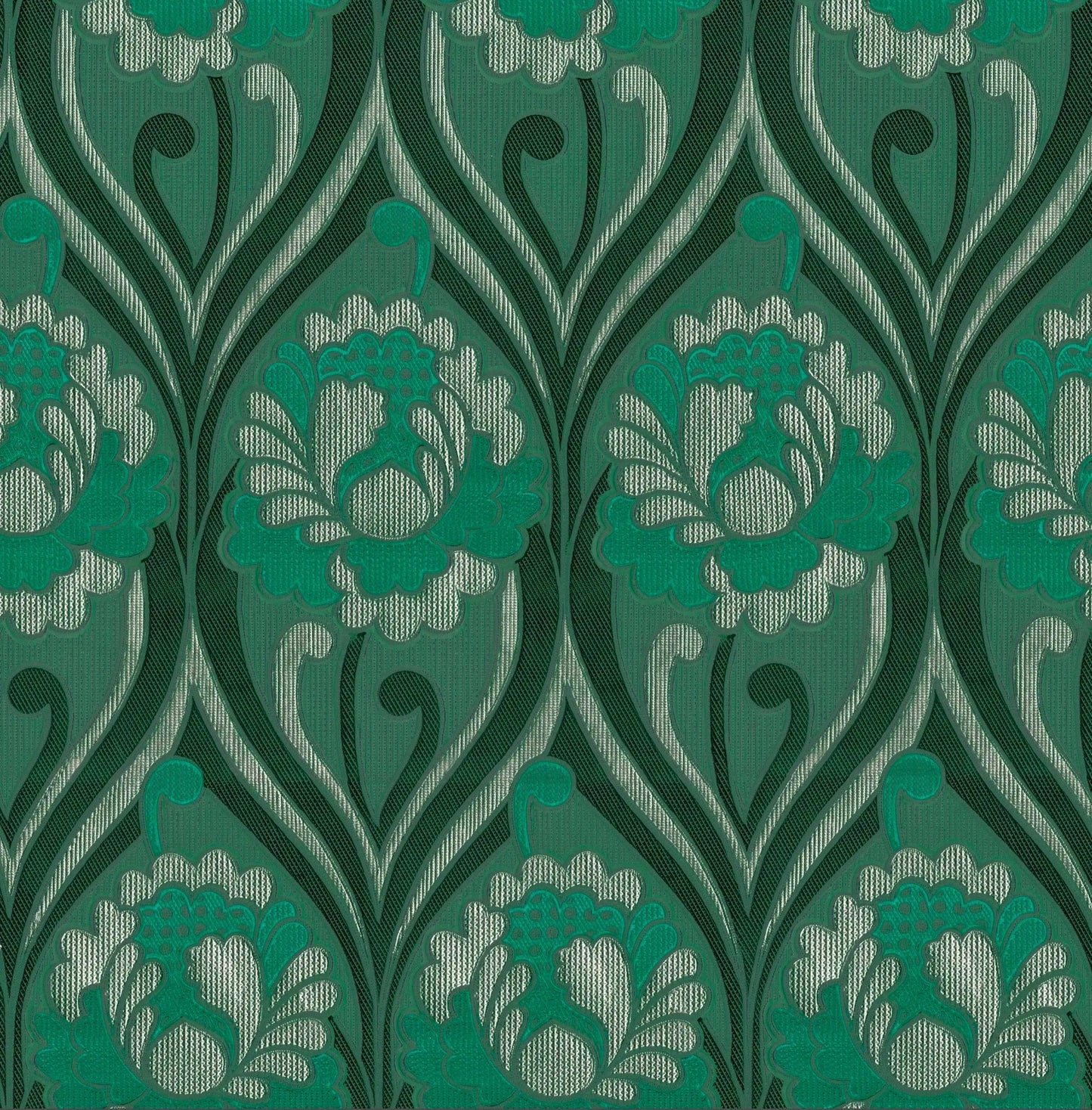 Vintage floral damask Wallpaper - Arsenic Sharon Jane