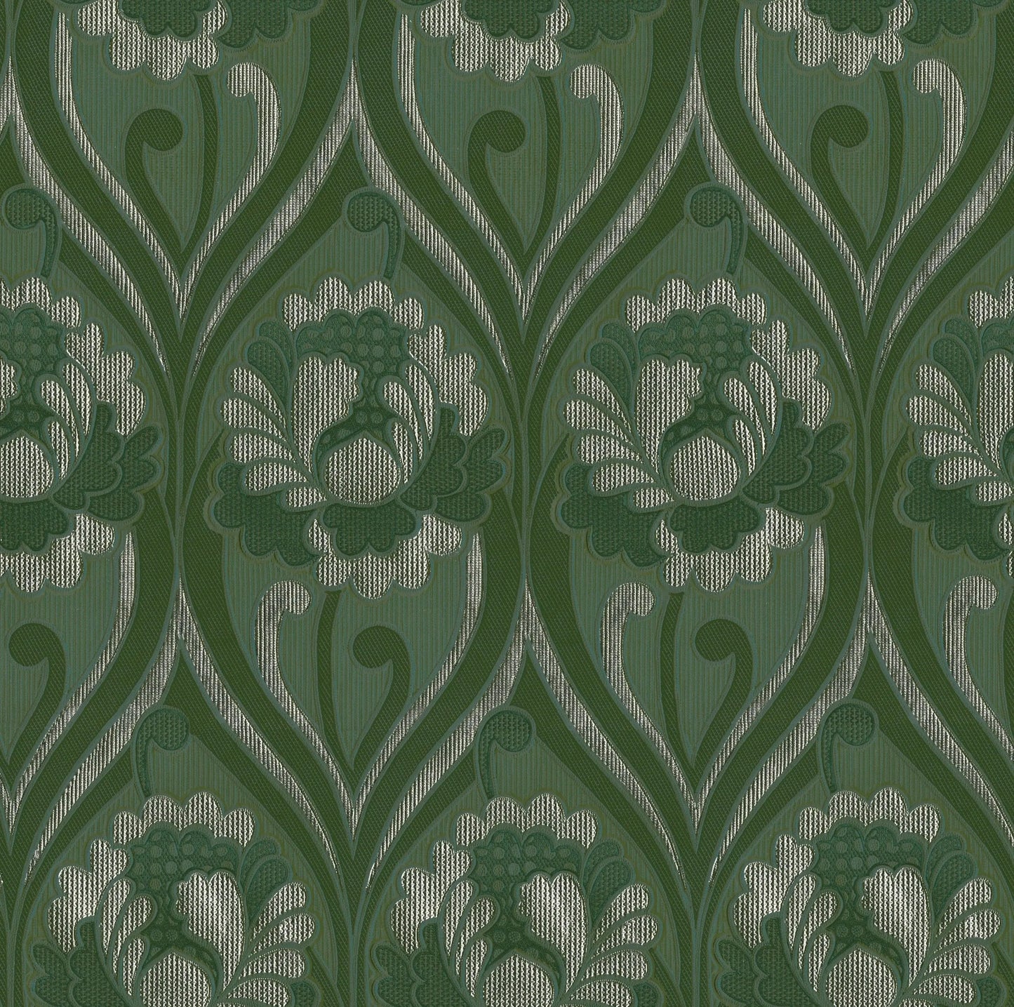 Vintage floral damask Wallpaper - Forest Sharon Jane