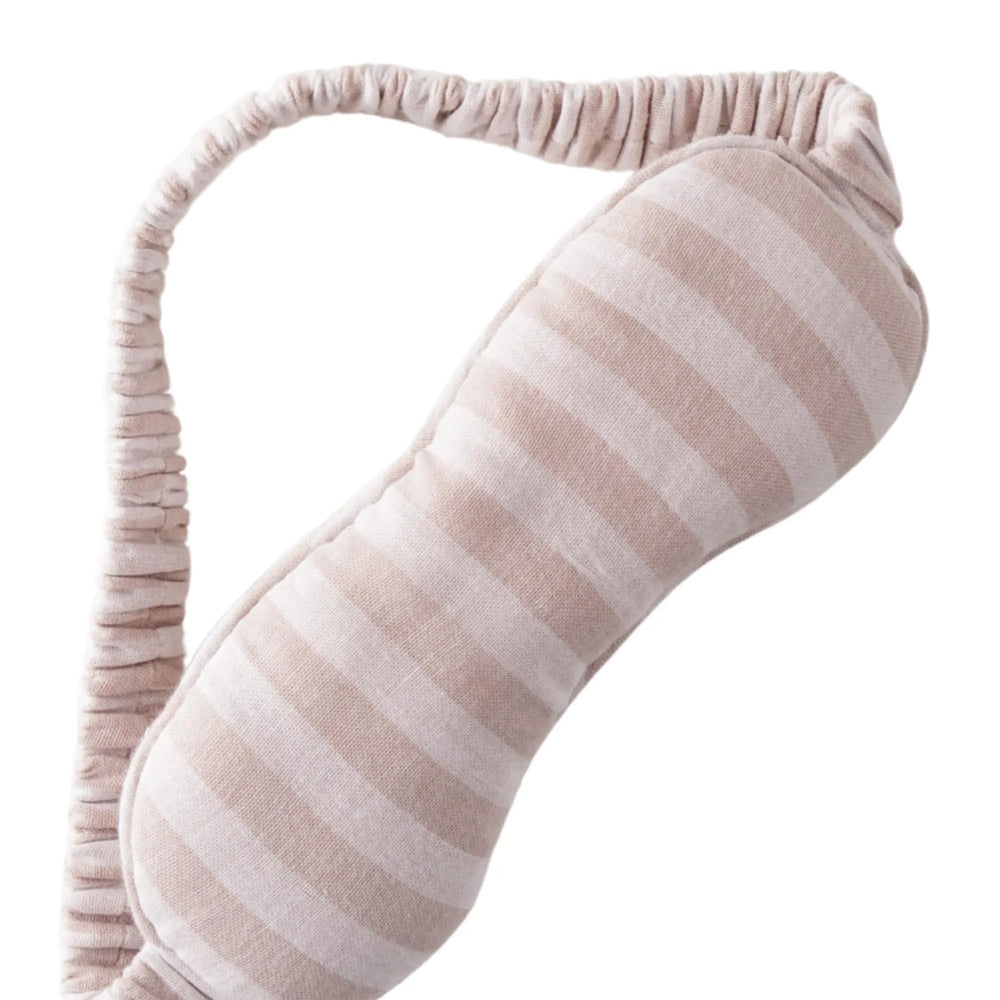 Viola Ethical-Cotton Eye Mask - Golden Glow Beige Peachaus