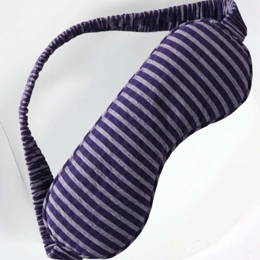 Viola Ethical-Cotton Eye Mask - Indigo Blue Peachaus