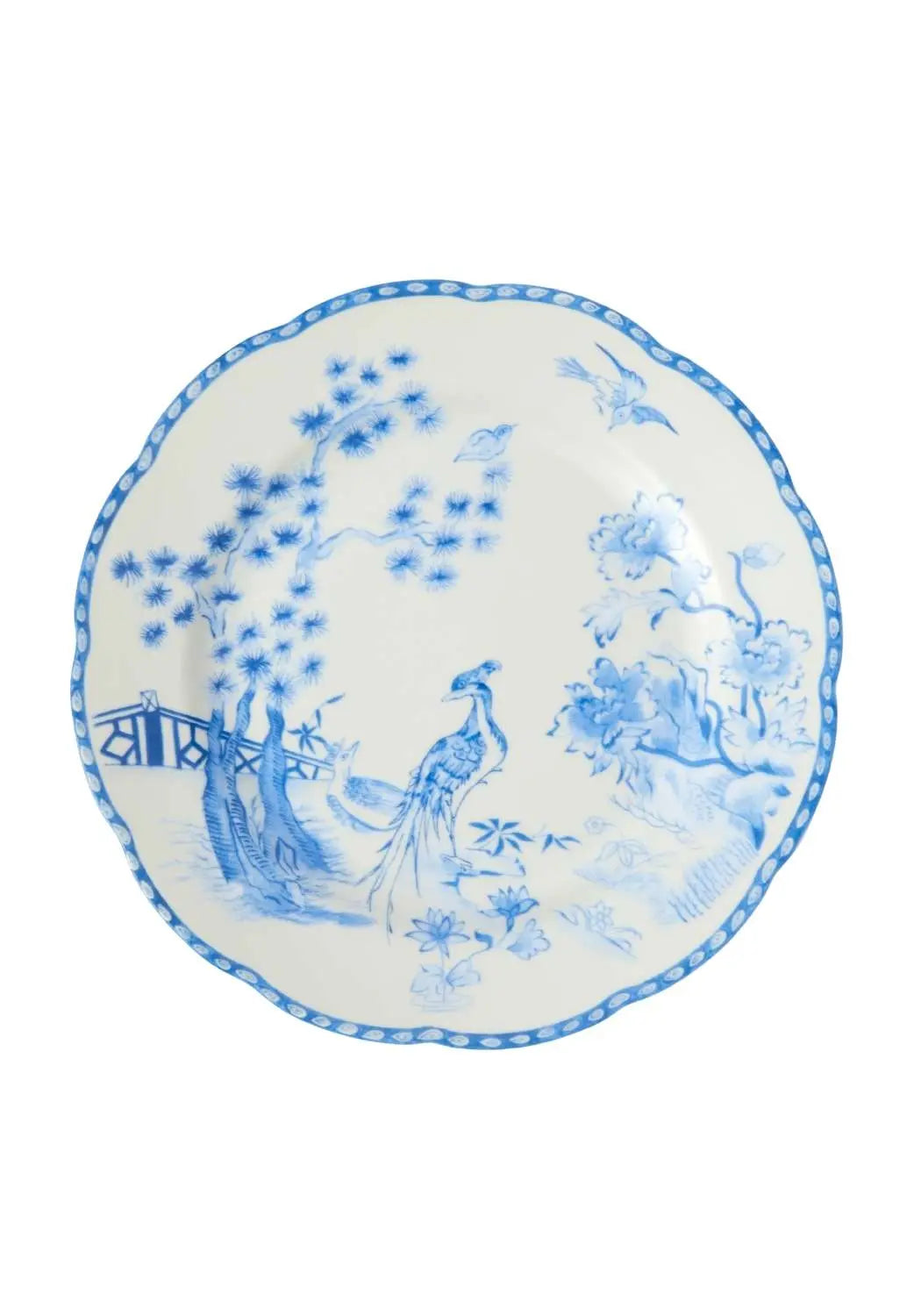 Virginia Blue and White Dessert Plates  - Set of 4 Casa by Josephine Jenno