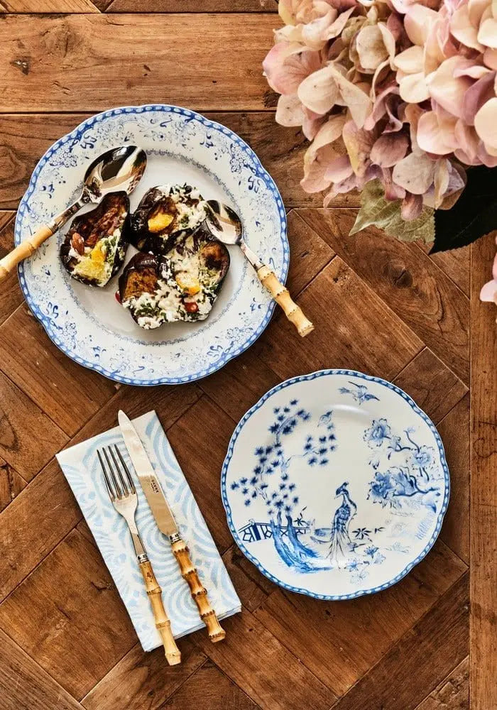 Virginia Blue and White Dessert Plates  - Set of 4 Casa by Josephine Jenno