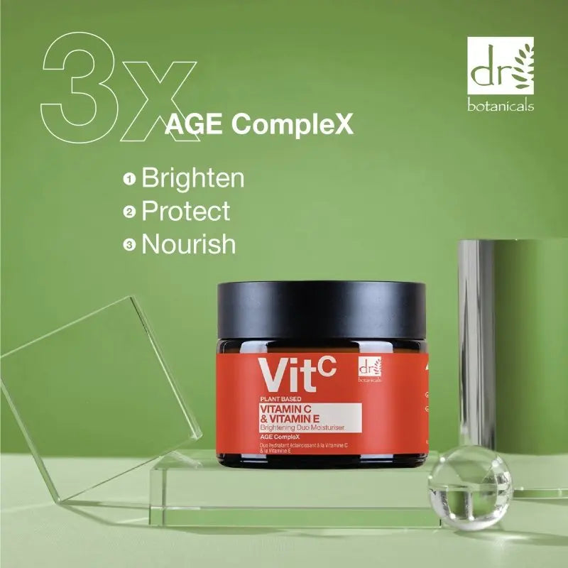 Vitamin C 1% & Vitamin E Brightening Duo Moisturiser 60ml Dr Botanicals