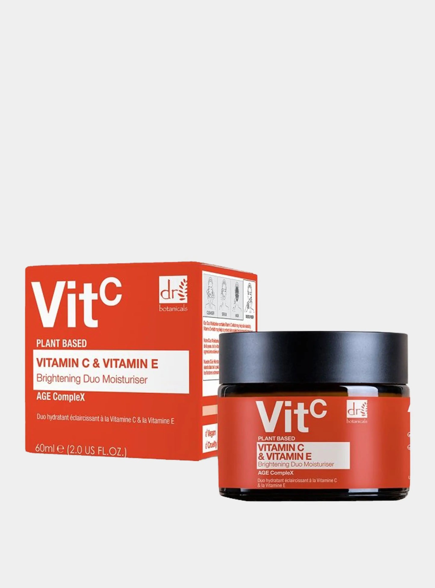 Vitamin C 1% & Vitamin E Brightening Duo Moisturiser 60ml Dr Botanicals