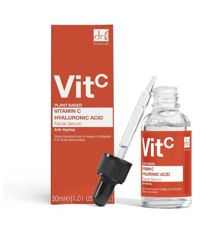 Vitamin C 5% & Hyaluronic Acid 2% Hydrating Facial Serum 30ml Dr Botanicals