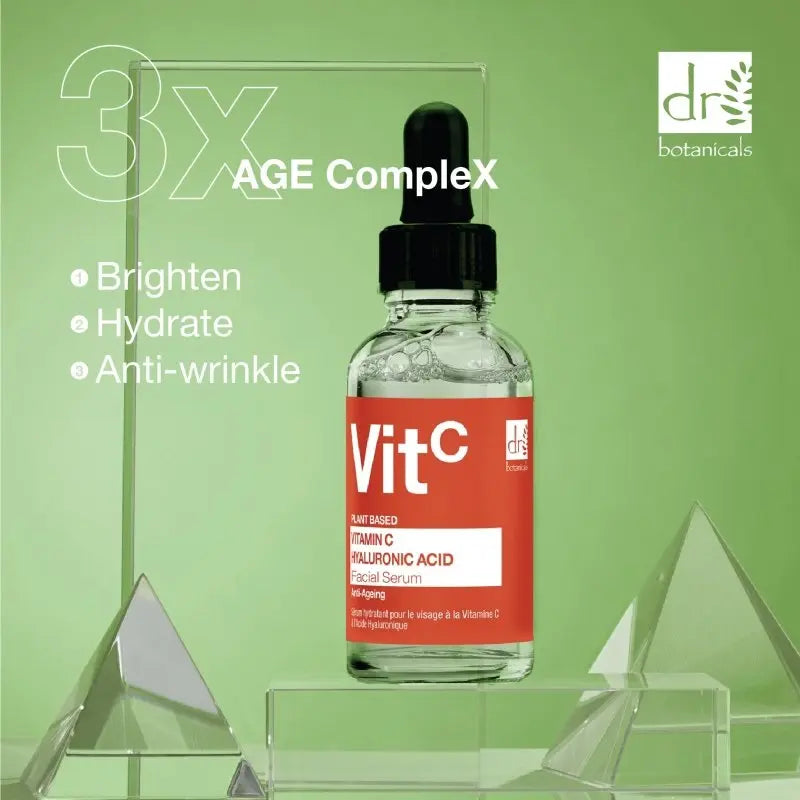 Vitamin C 5% & Hyaluronic Acid 2% Hydrating Facial Serum 30ml Dr Botanicals